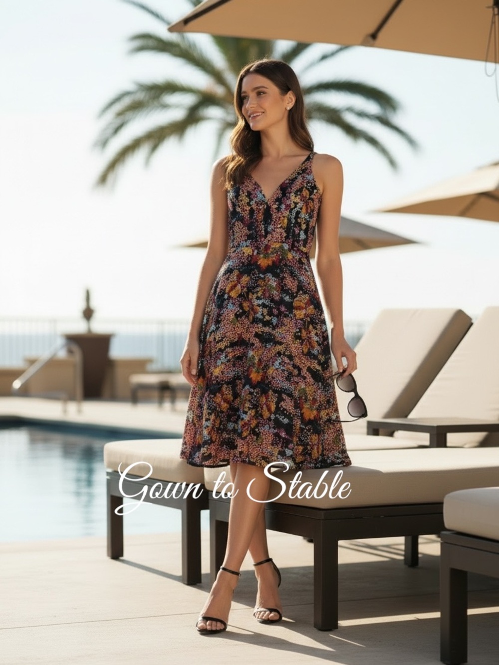 Dress the Population Elisa Sequin Embellished & Embroidered Fit & Flare Dress